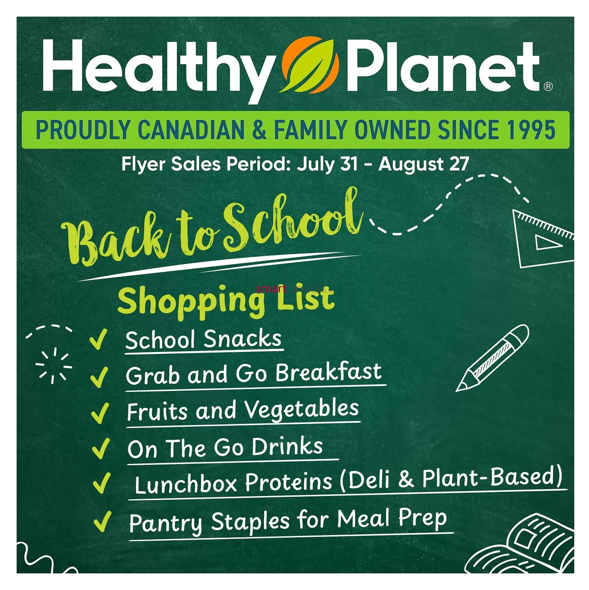 Healthy Planet flyer from July 29 to September 10 2025 - flyer page 1