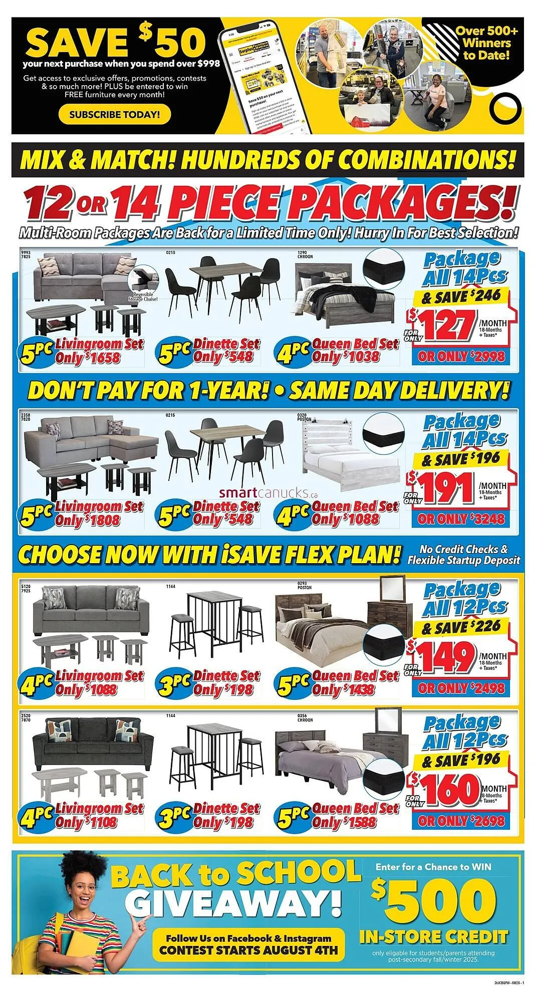 Surplus Furniture flyer from July 28 to September 28 2025 - flyer page 2