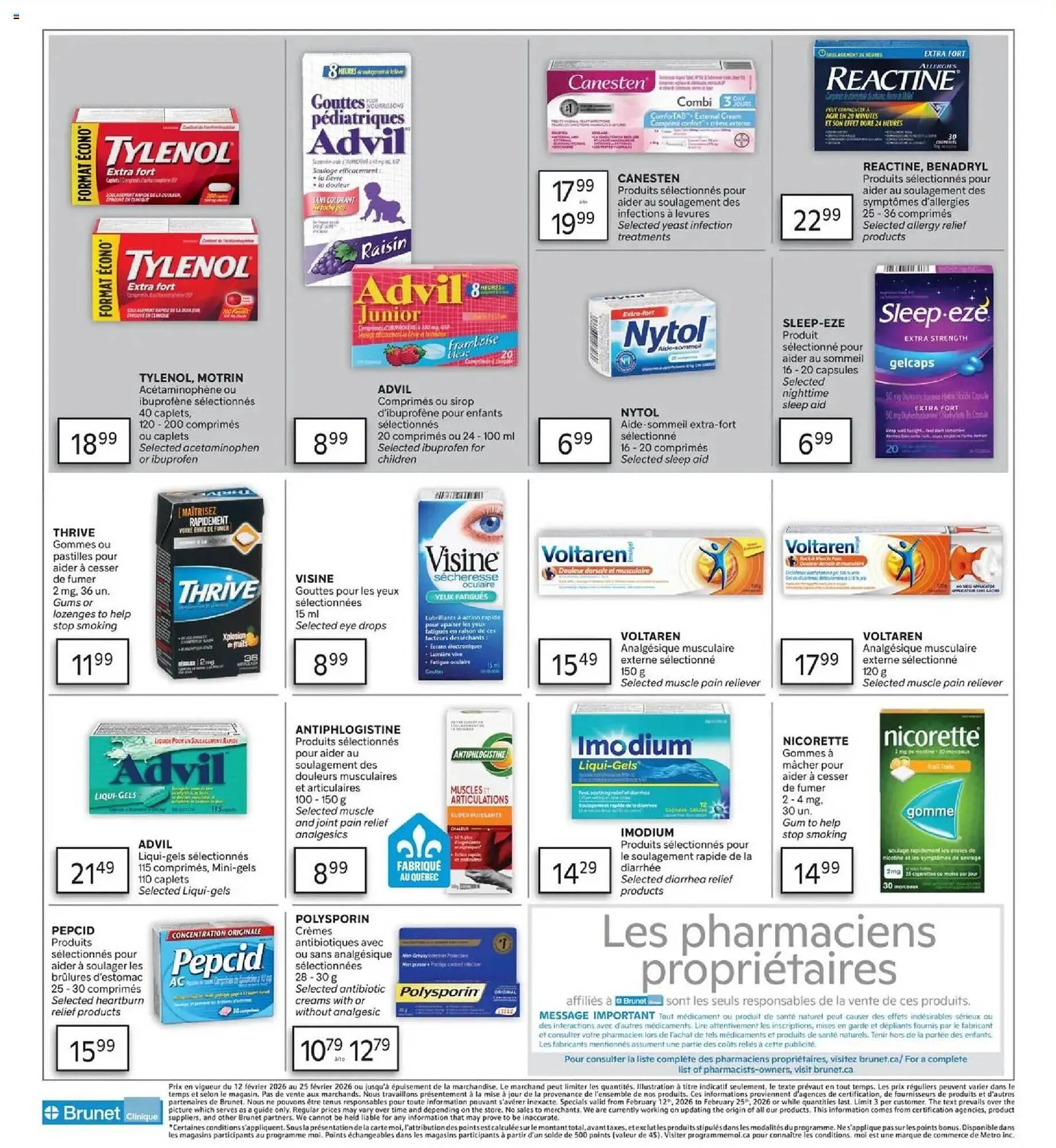 Brunet flyer from February 12 to February 25 2026 - flyer page 4