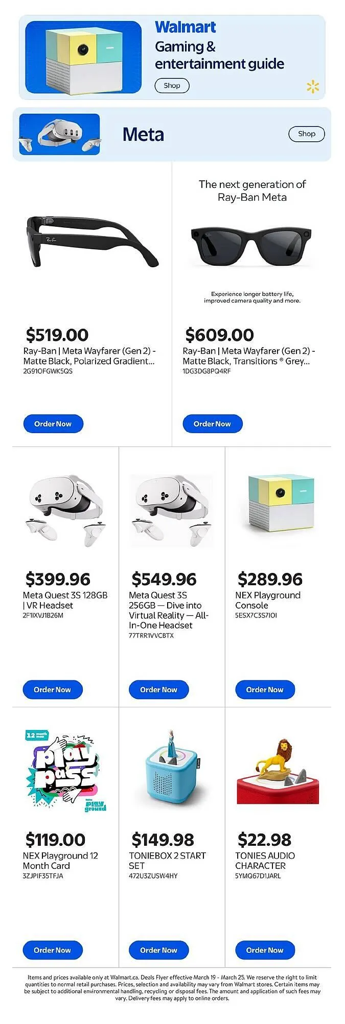 Walmart flyer from March 19 to March 25 2026 - flyer page 1
