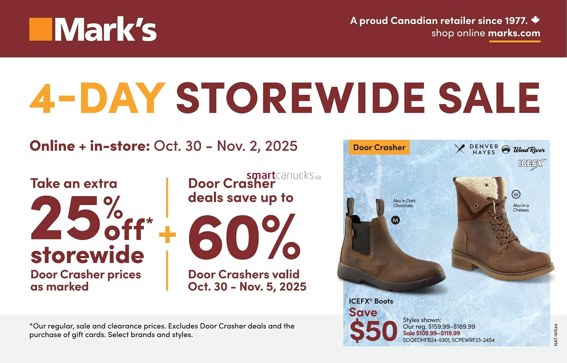 Mark's flyer from October 31 to November 20 2025 - flyer page 1