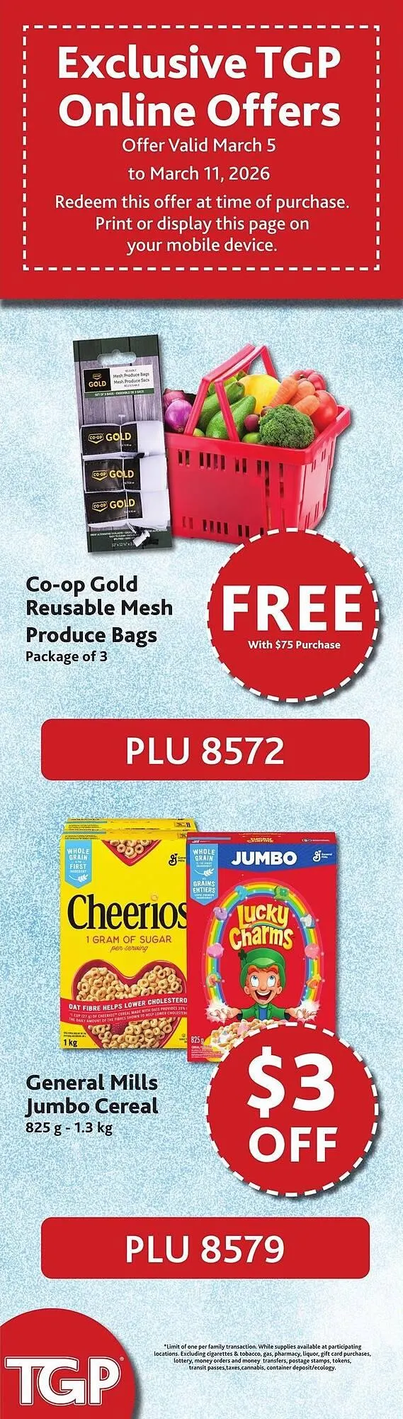 TGP The Grocery People flyer from March 5 to March 11 2026 - flyer page 5