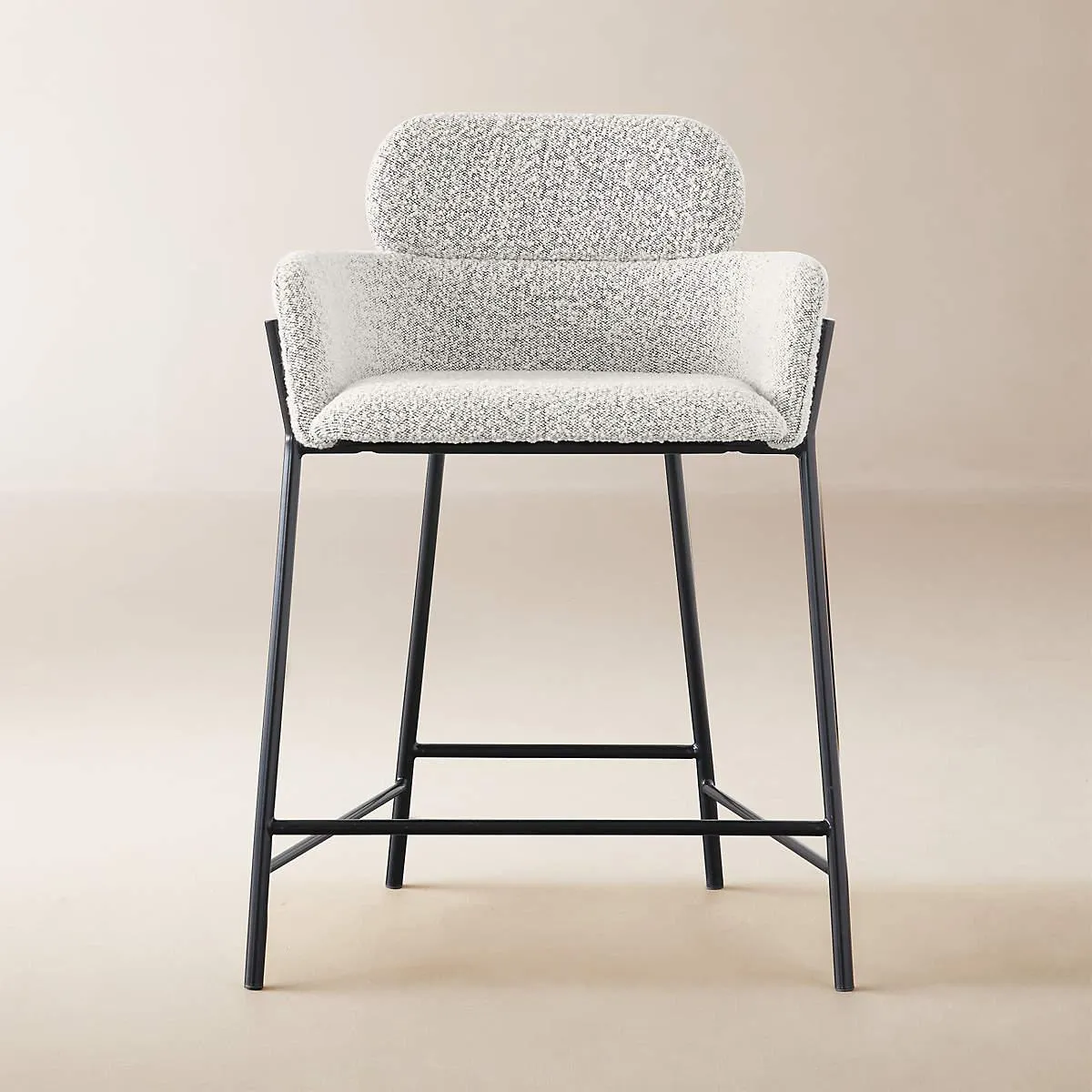 Azalea Boucle Upholstered Counter Stool