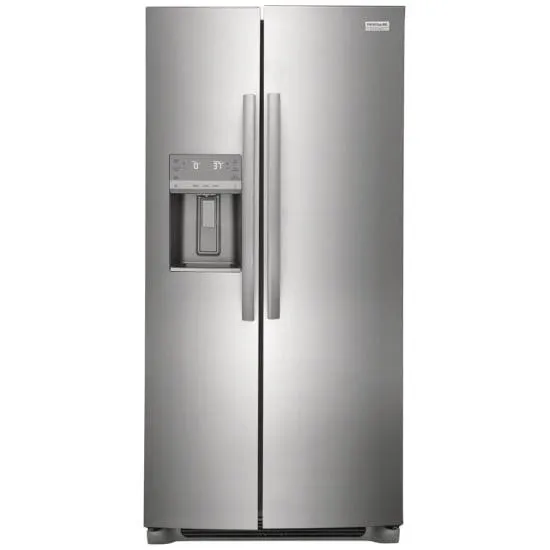 Frigidaire Gallery GRSS2352AF Side by Side Refrigerator, 33 inch Width, ENERGY STAR Certified, 22.2 cu. ft. Capacity, Stainless Steel colour