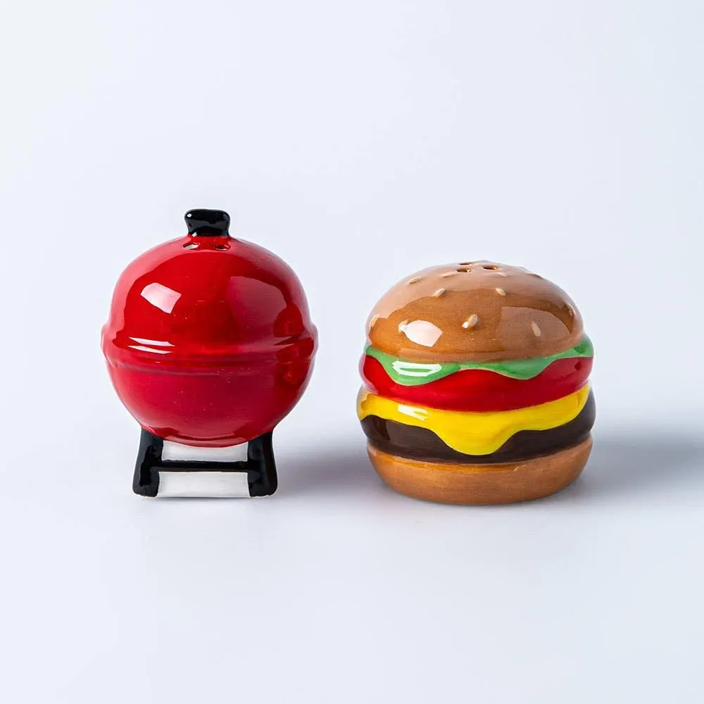 Boston Warehouse Flea Market Shaped 'BBQ' Salt & Pepper - Set of 2
