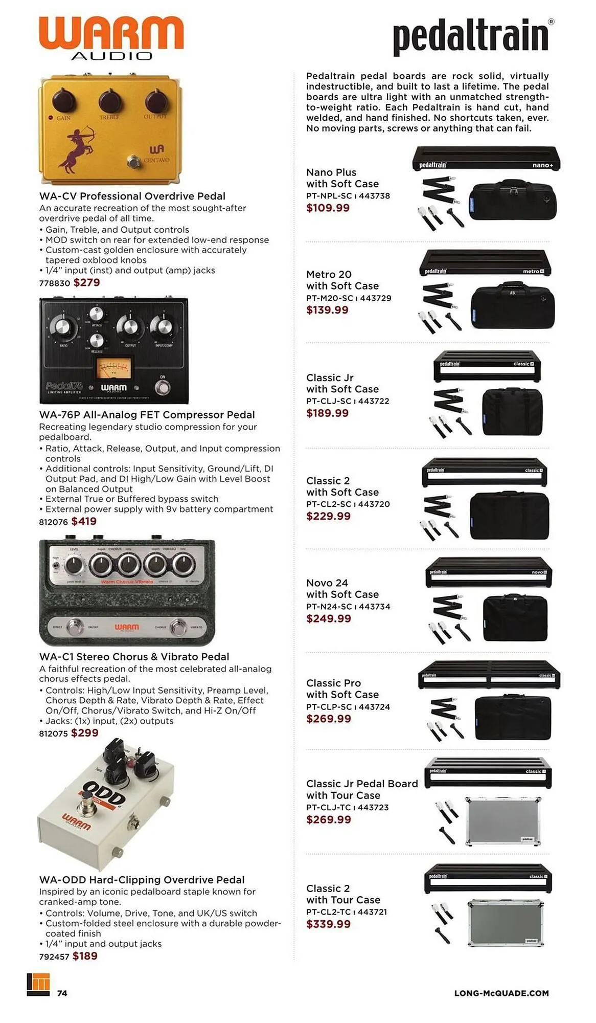 Long & McQuade flyer from November 5 to July 31 2026 - flyer page 74