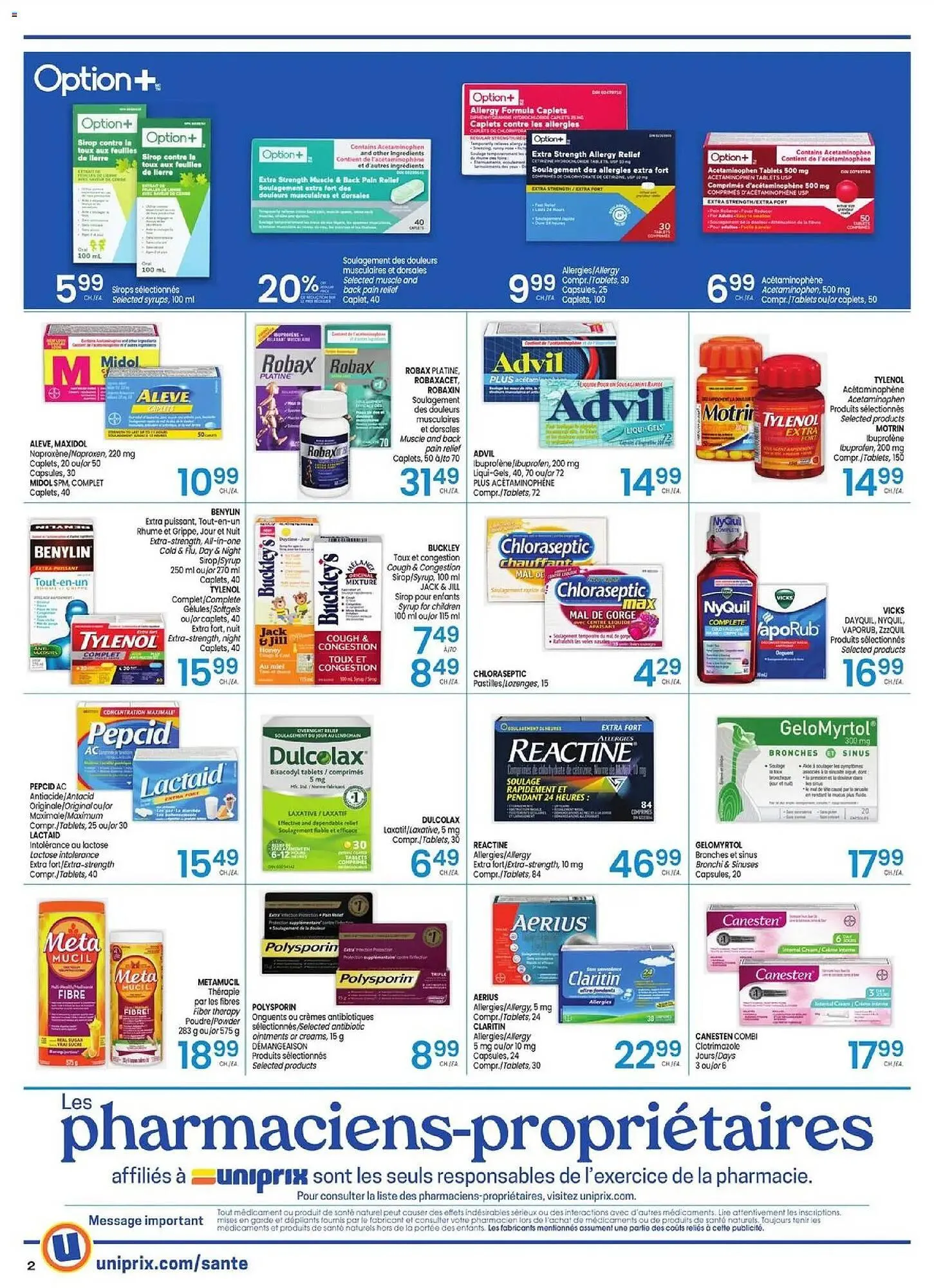 Uniprix flyer from January 1 to January 7 2026 - flyer page 2