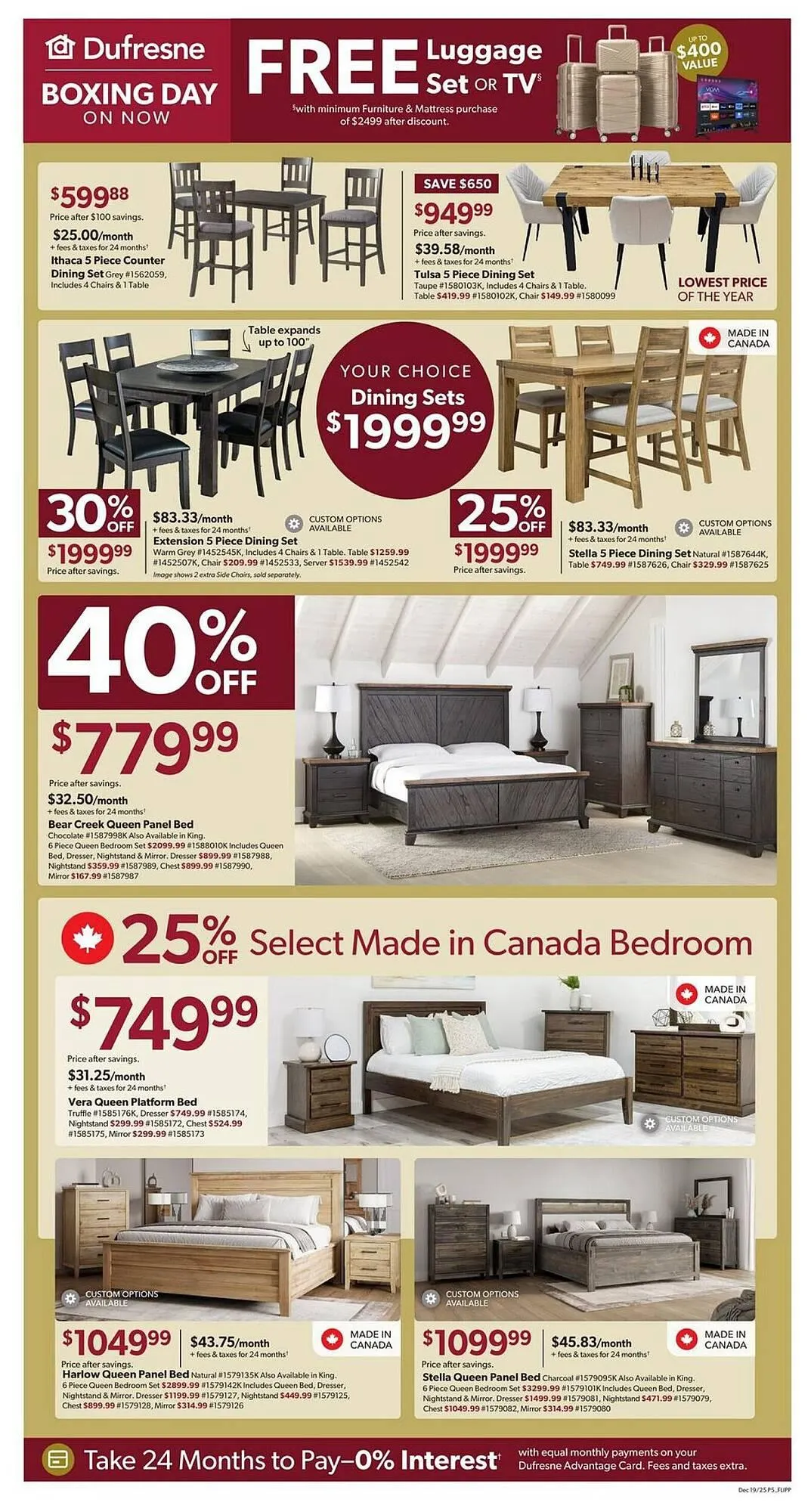 Dufresne flyer from December 19 to January 6 2026 - flyer page 5