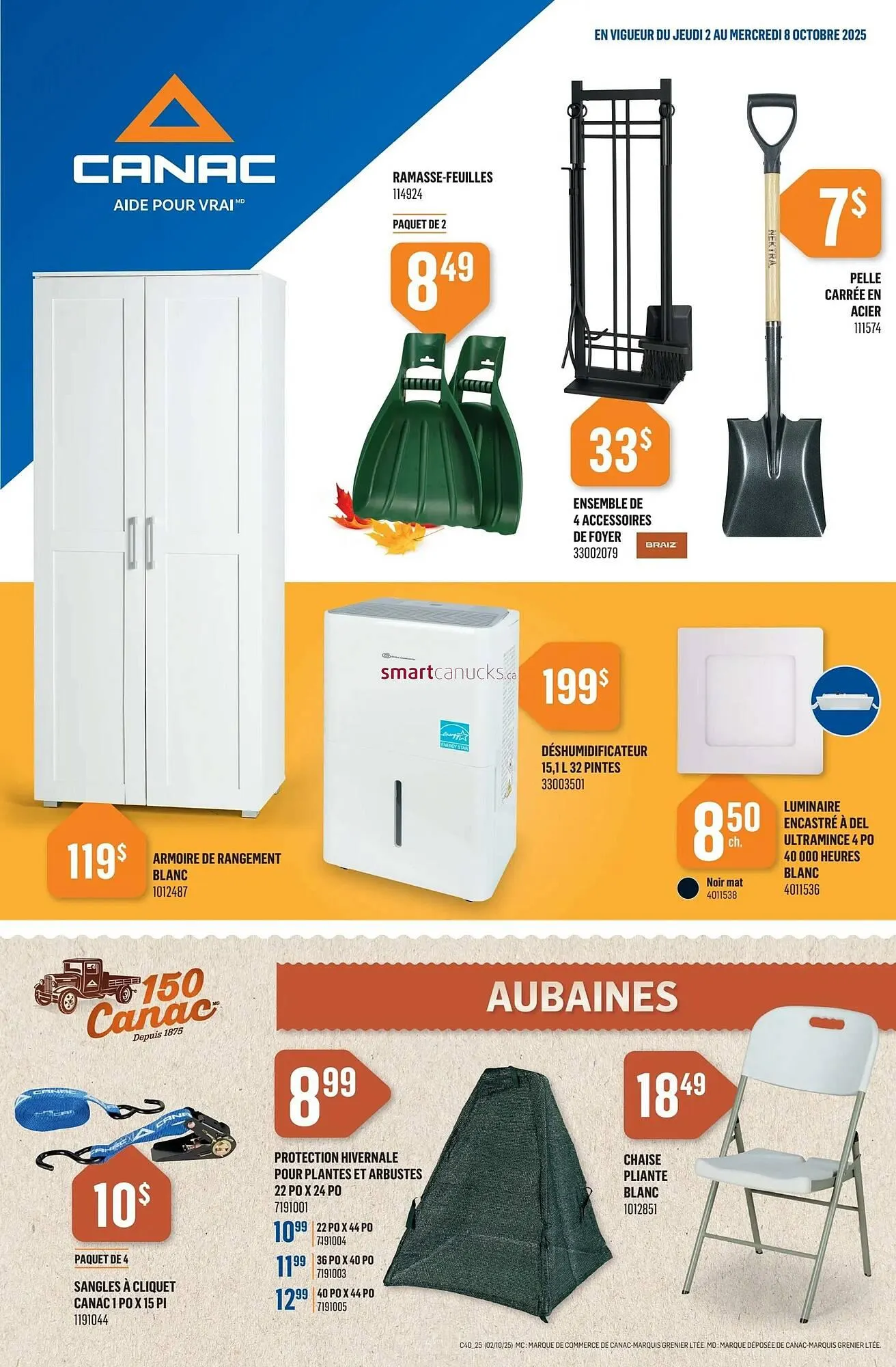 Canac flyer from October 2 to October 8 2025 - flyer page 1