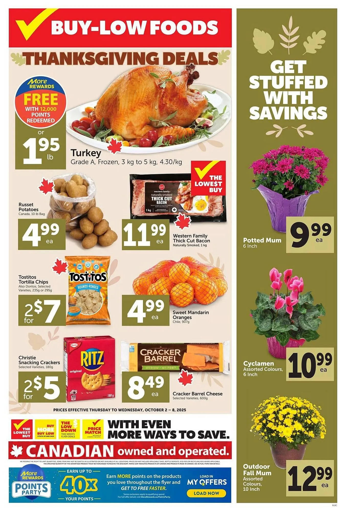 Buy-Low Foods flyer from October 2 to October 8 2025 - flyer page 1