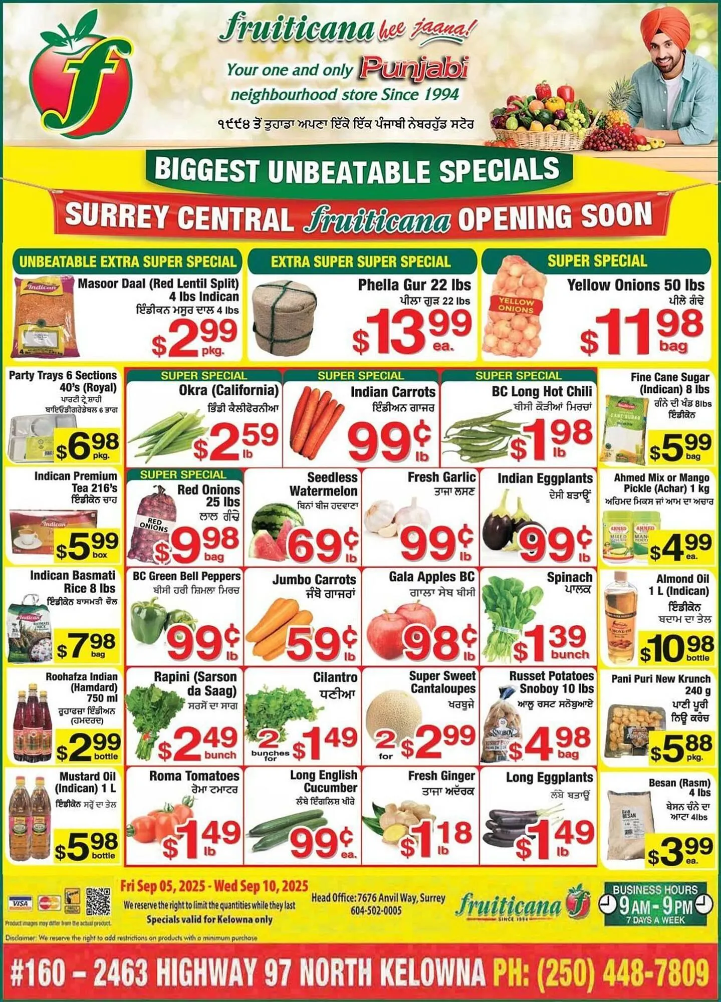 Fruiticana flyer from September 7 to September 10 2025 - flyer page 1