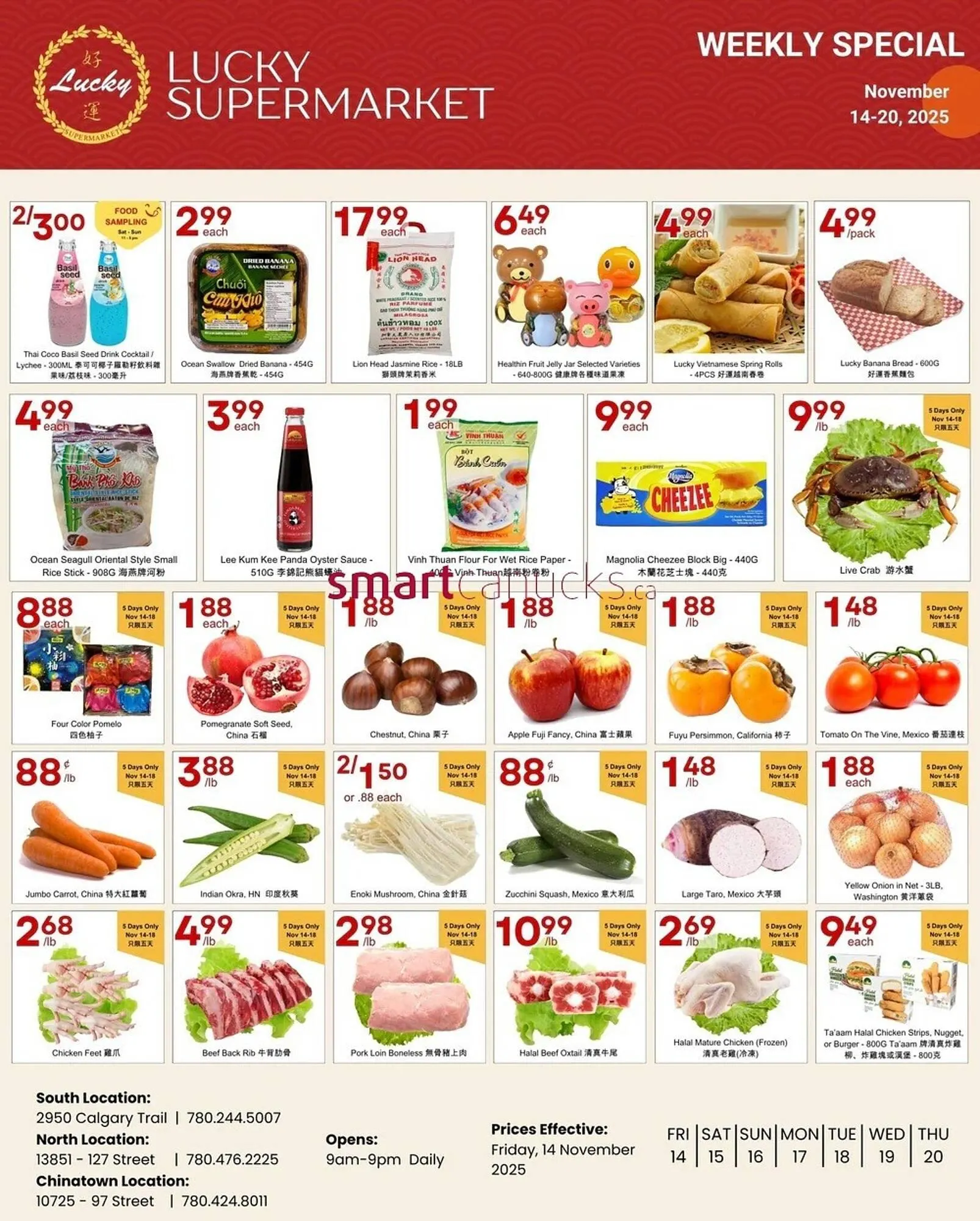 Lucky Supermarket flyer from November 14 to November 20 2025 - flyer page 1
