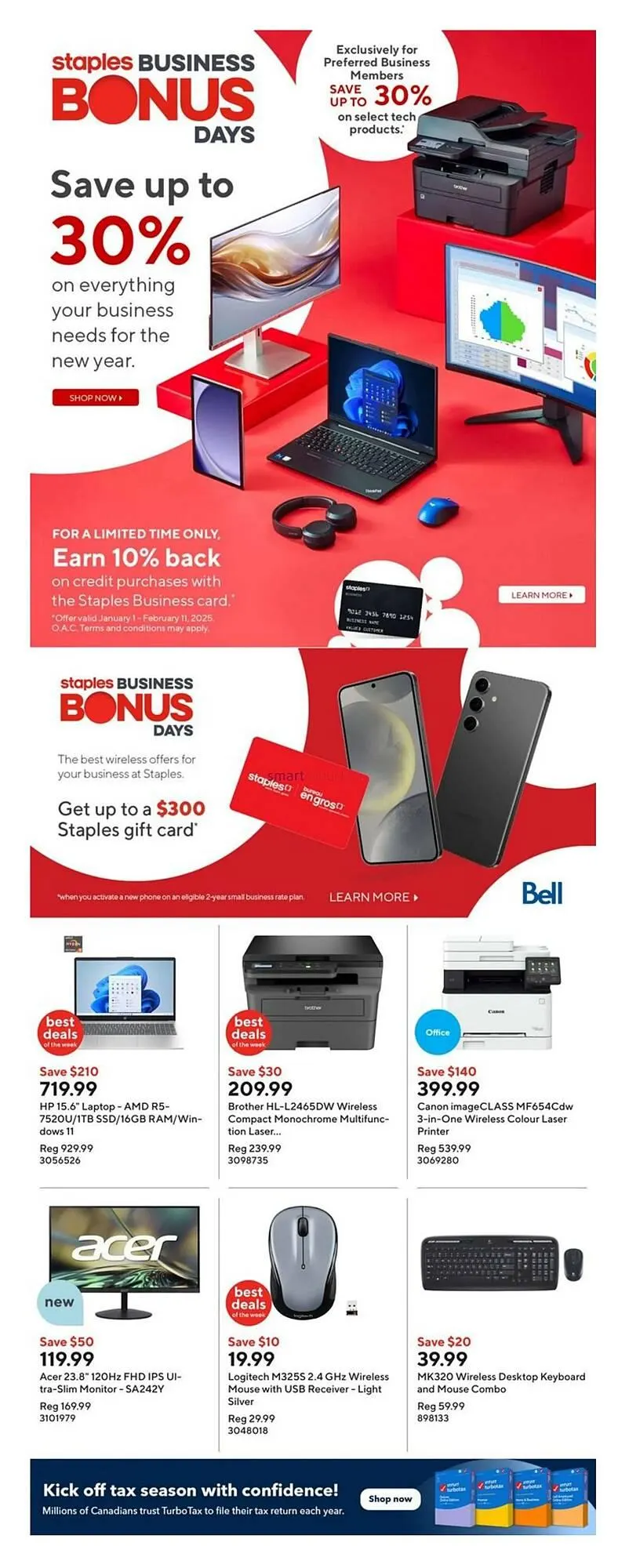 Staples flyer from January 17 to January 23 2025 - flyer page 1