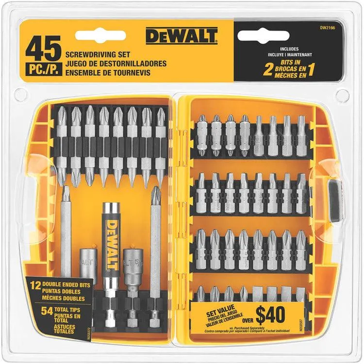 SCREWDRIVING SET 45PCS DEWALT