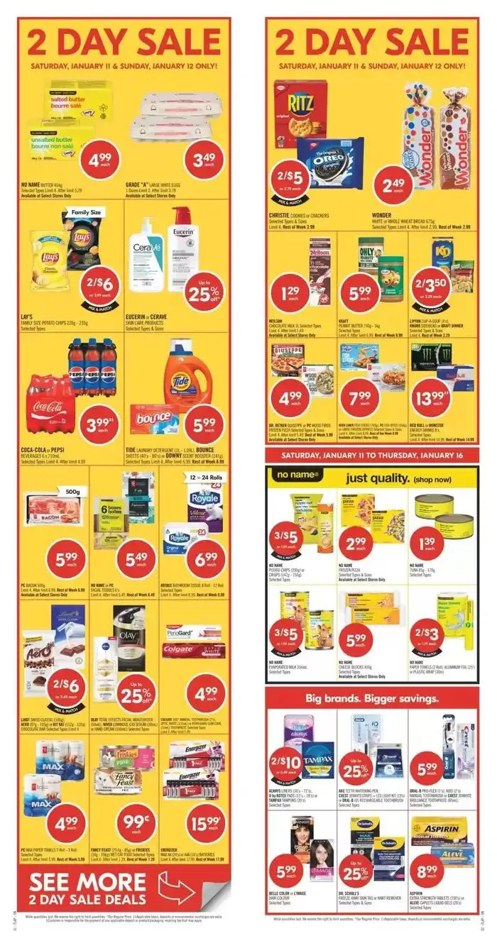 Top deals for all customers from January 11 to January 16 2025 - flyer page 1