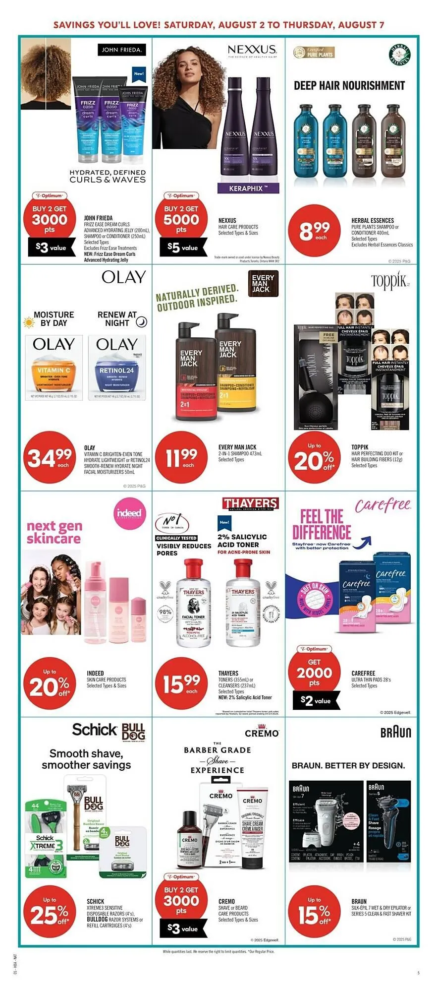 Shoppers Drug Mart flyer from August 1 to August 7 2025 - flyer page 9