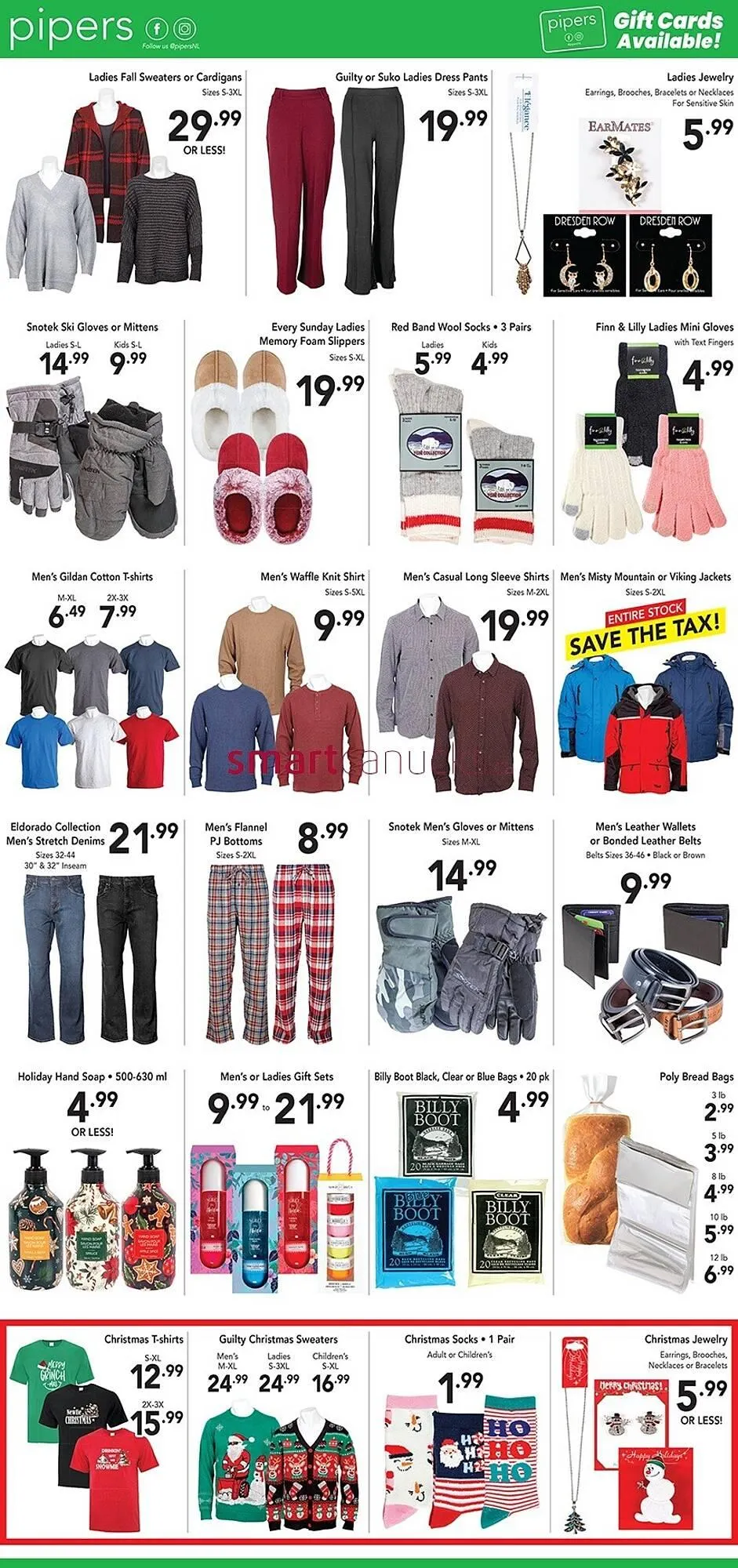 Pipers flyer from November 13 to December 10 2025 - flyer page 2