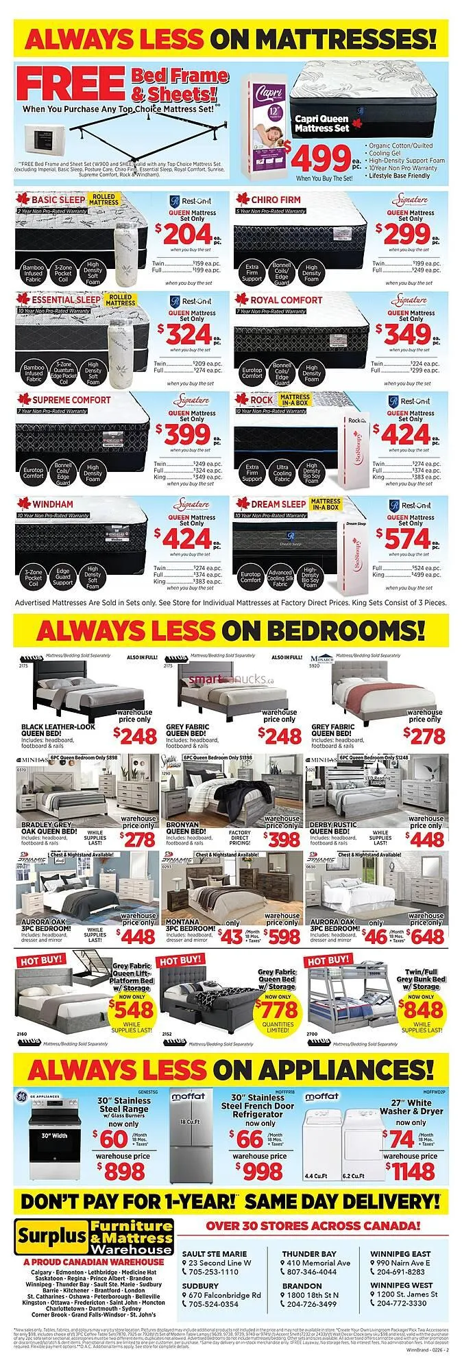 Surplus Furniture flyer from February 9 to February 22 2026 - flyer page 2