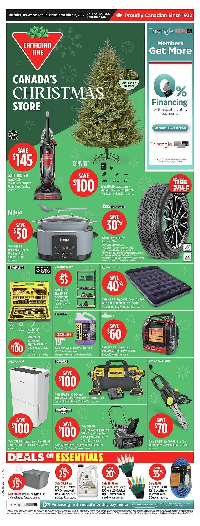 Canadian Tire flyer from November 6 to November 13 2025 - flyer page 1