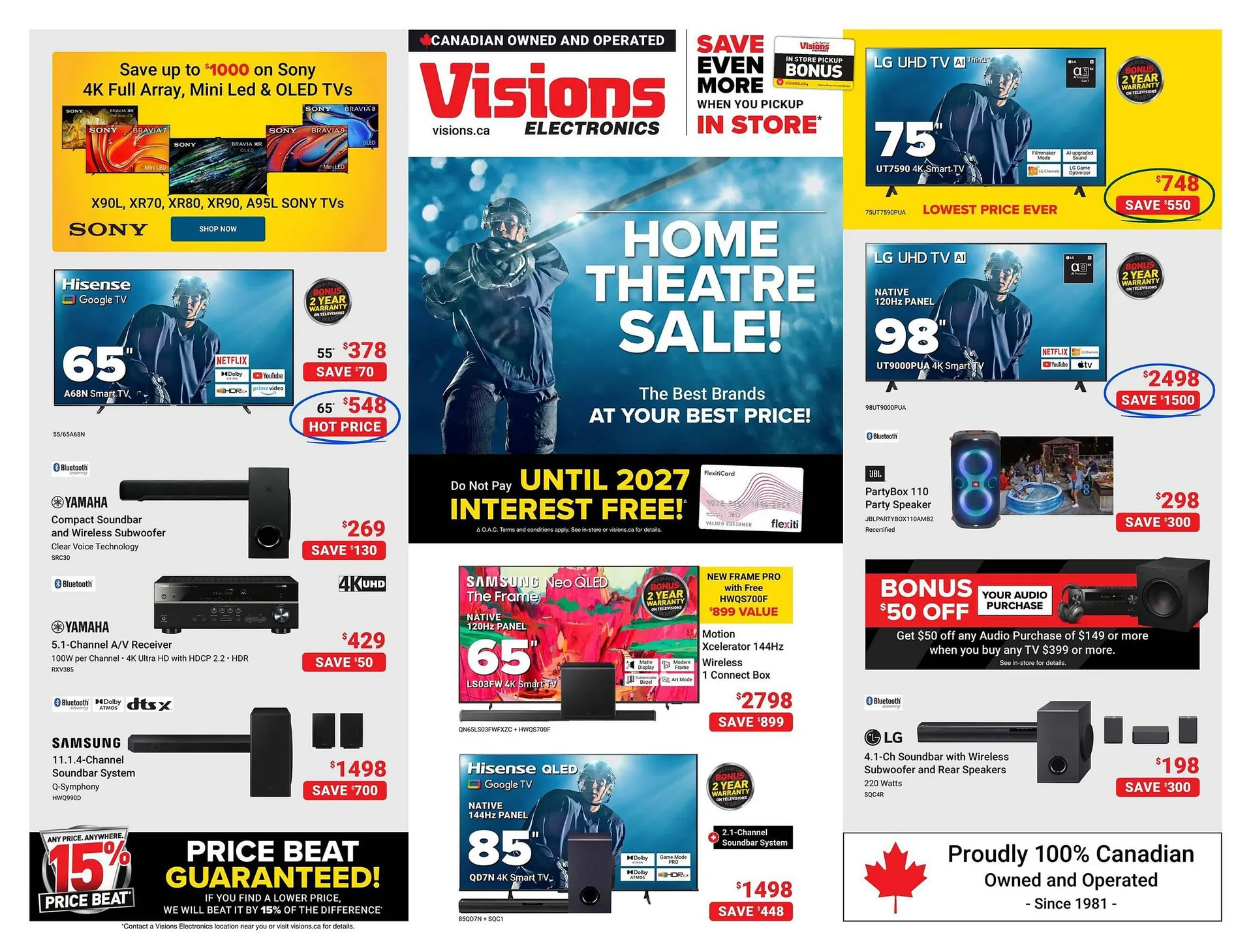 Visions Electronics flyer - 1