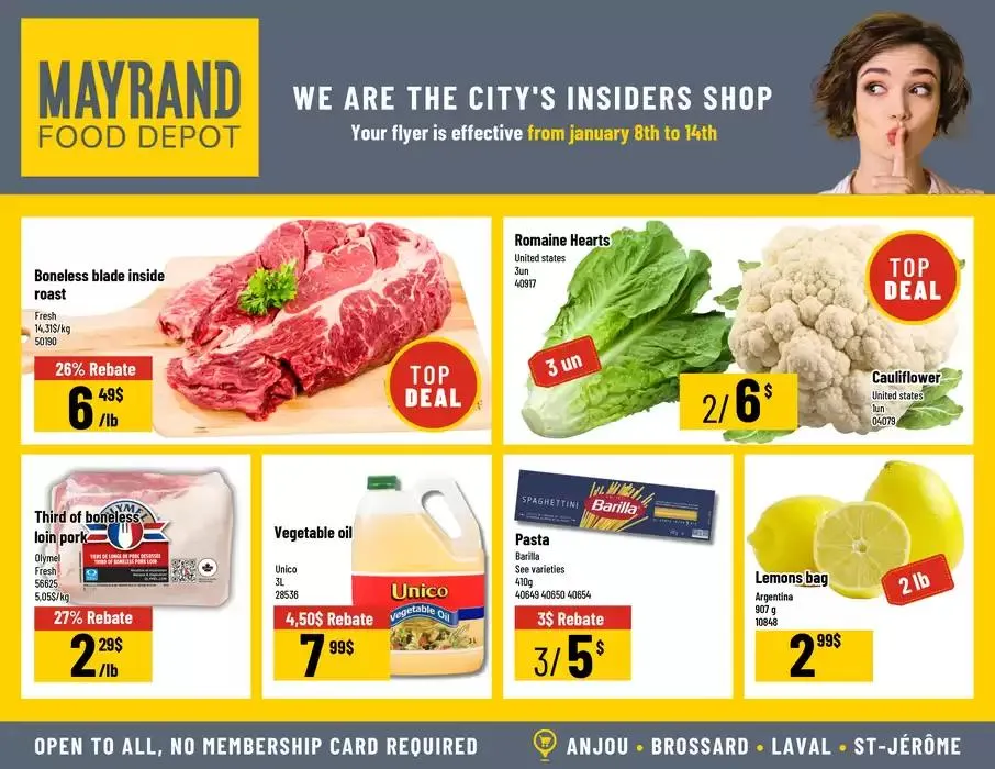 Mayrand flyer from January 8 to January 15 2025 - flyer page 1