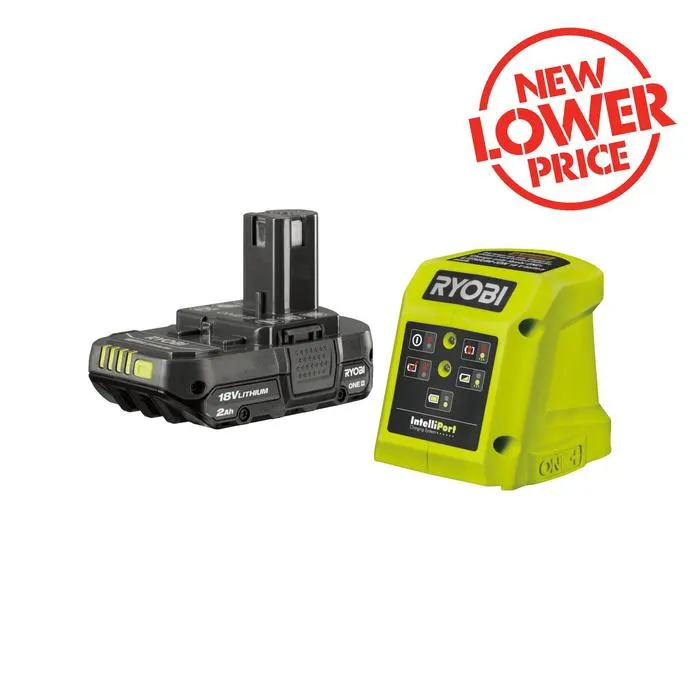 Ryobi 18V ONE+ 2.0Ah Battery and Charger Kit R18SK32