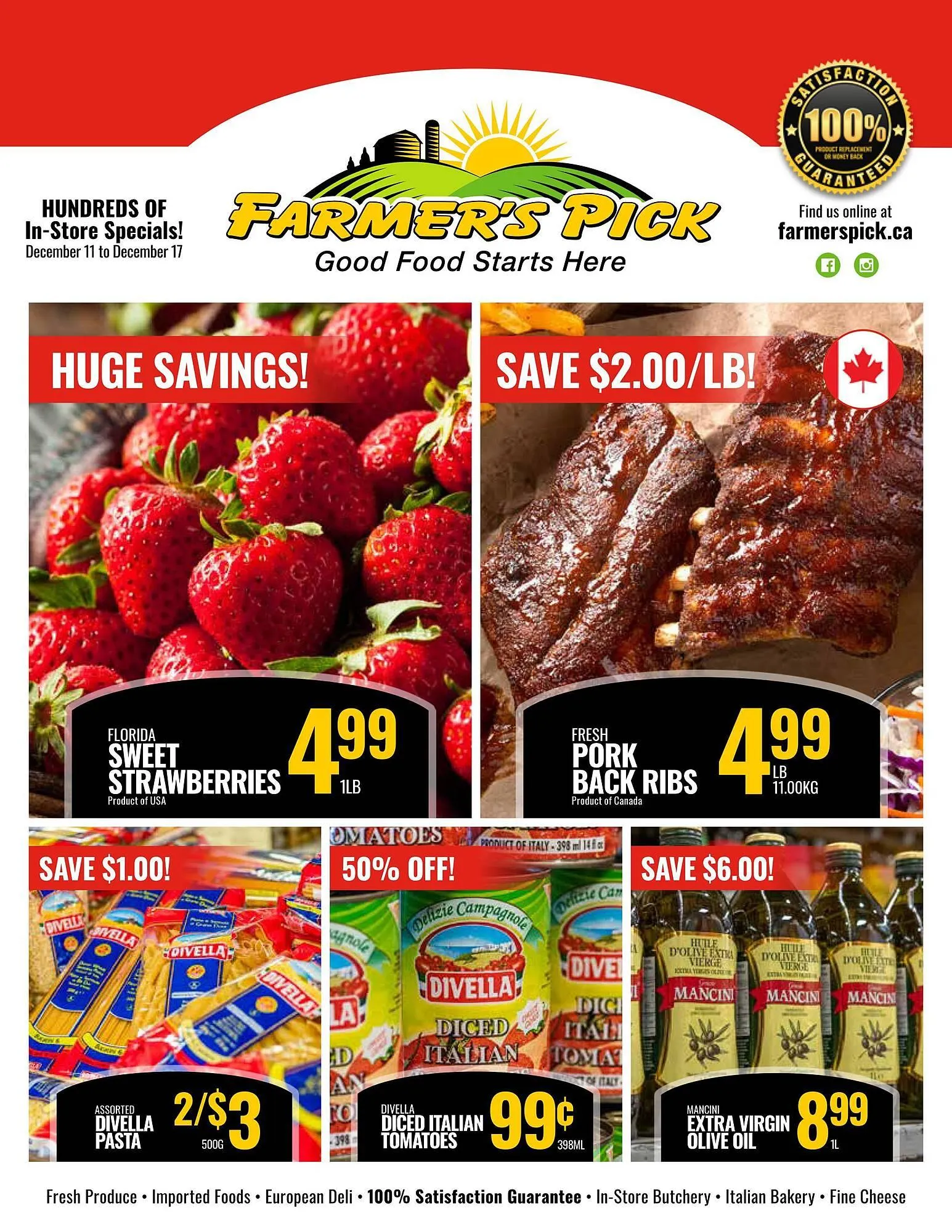 Farmer's Pick flyer from December 11 to December 17 2025 - flyer page 1