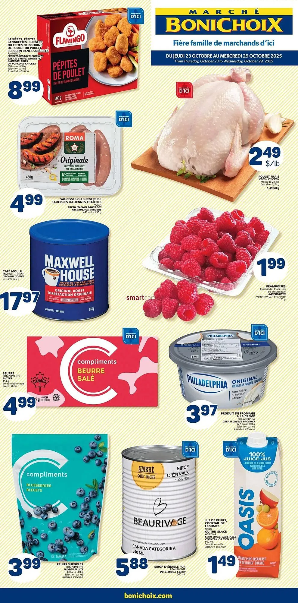 Marché Bonichoix flyer from October 23 to October 29 2025 - flyer page 1