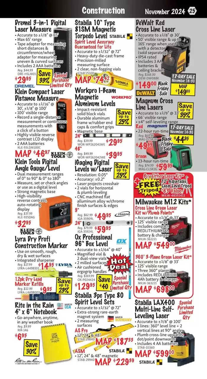 KMS Tools November 2024 Black Friday Sale from November 1 to November 15 2024 - flyer page 25