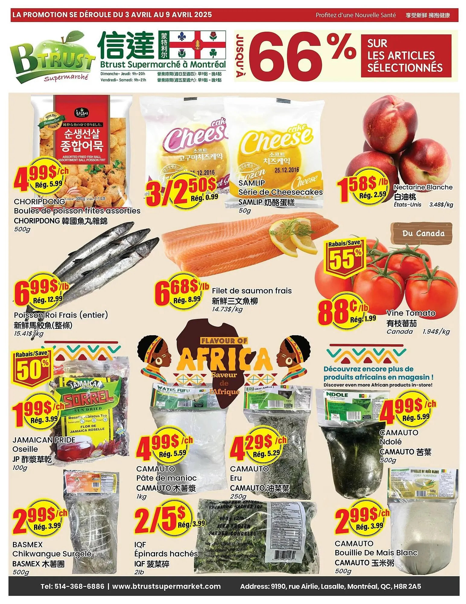 Btrust Supermarket flyer from April 3 to April 9 2025 - flyer page 1