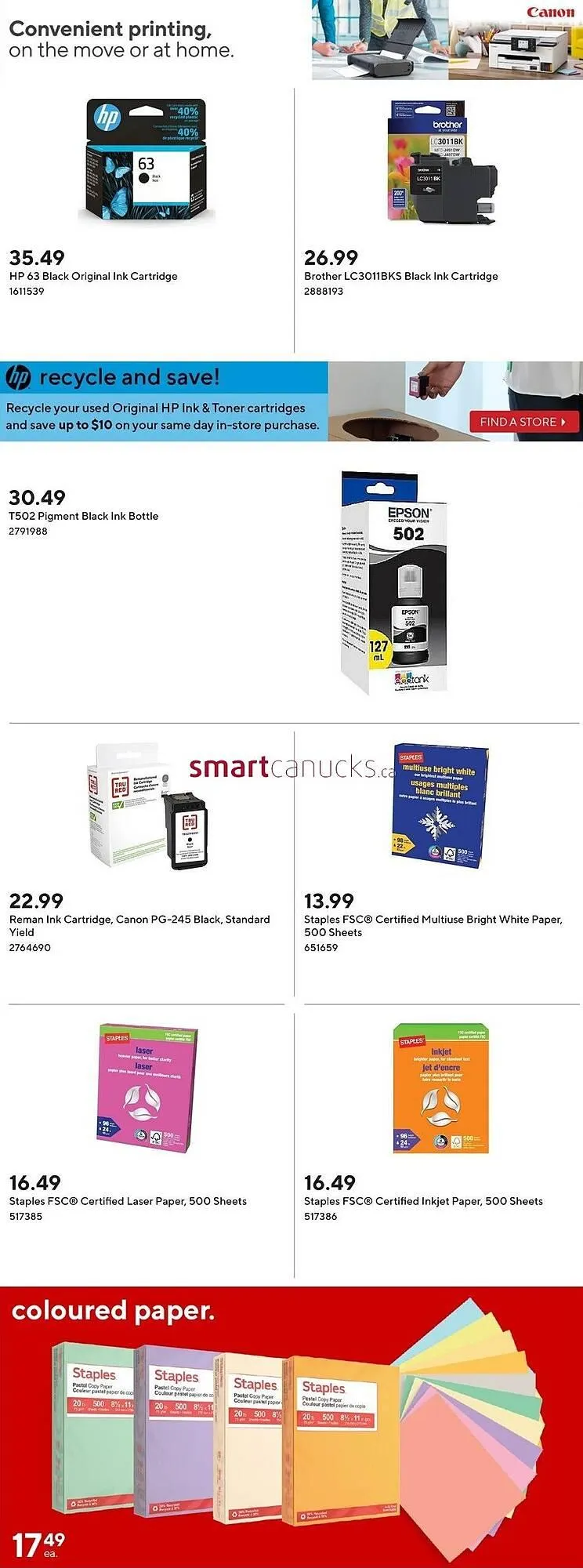 Staples flyer from August 15 to August 21 2024 - flyer page 22