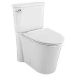 Studio S 5.8L Single Flush Right Height Elongated Skirted 2-Piece Toilet in White