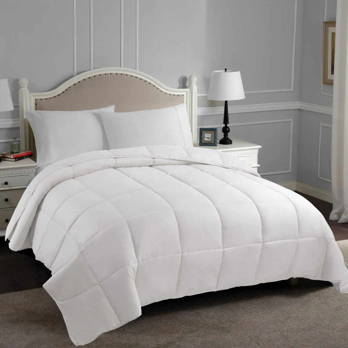 Superior Classic Comforter Reversible Medium Weight Down Alternative Bedding