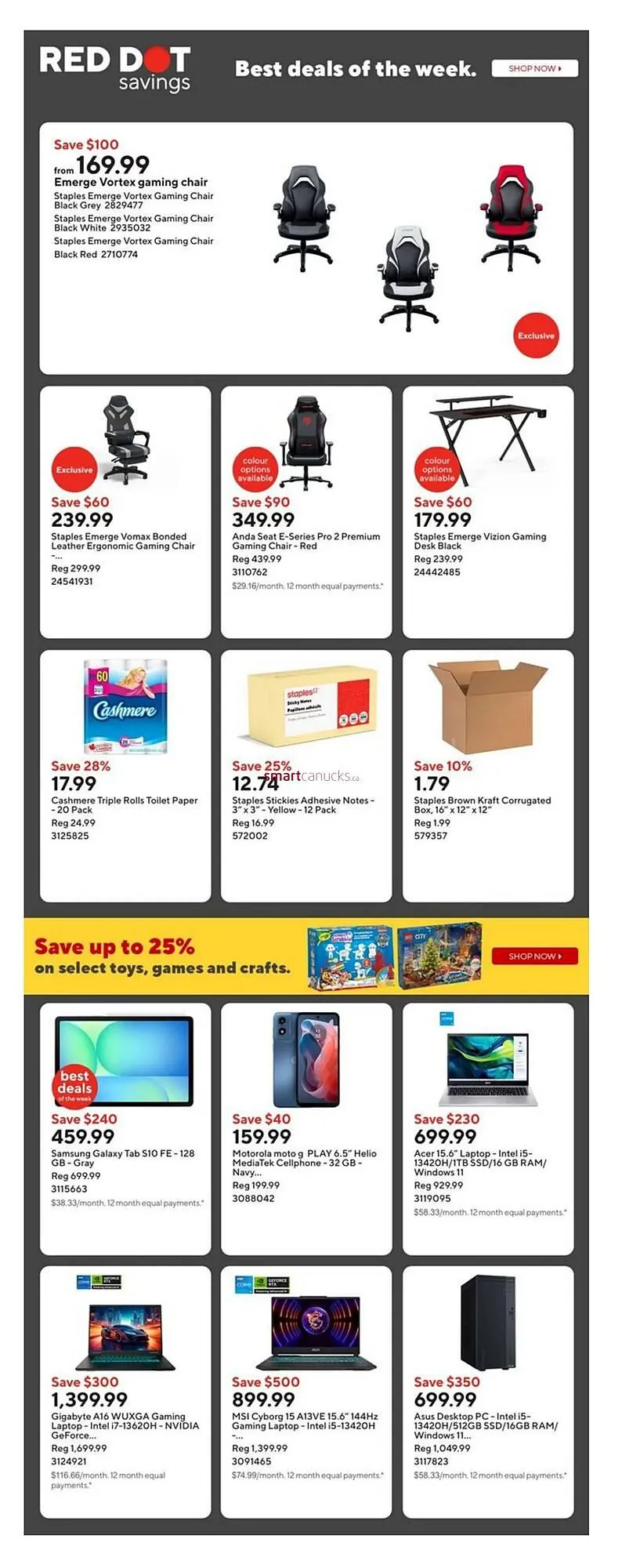 Staples flyer from October 31 to November 6 2025 - flyer page 2