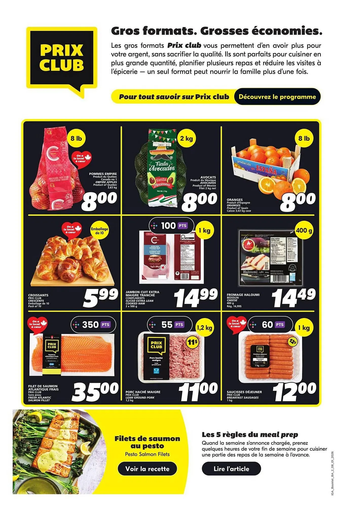 IGA flyer from January 8 to January 14 2026 - flyer page 16