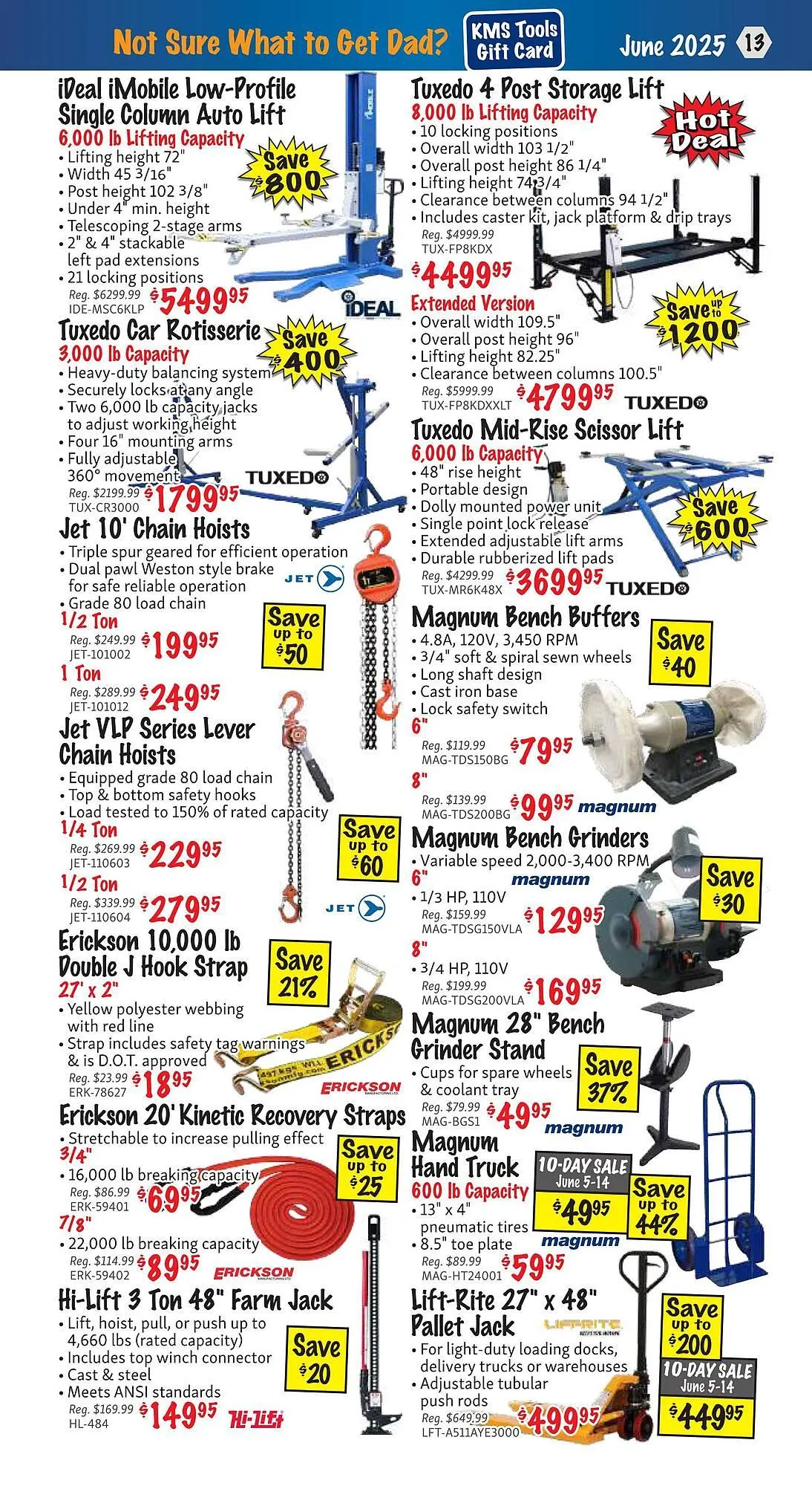 KMS Tools flyer from June 1 to June 30 2025 - flyer page 13