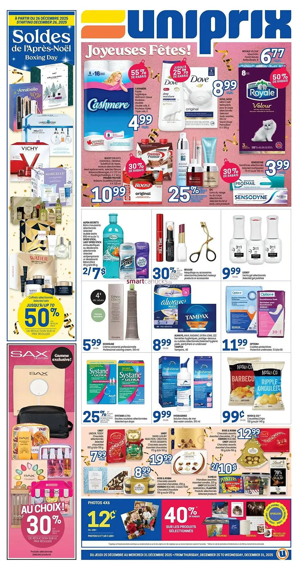 Uniprix flyer from December 25 to December 31 2025 - flyer page 1