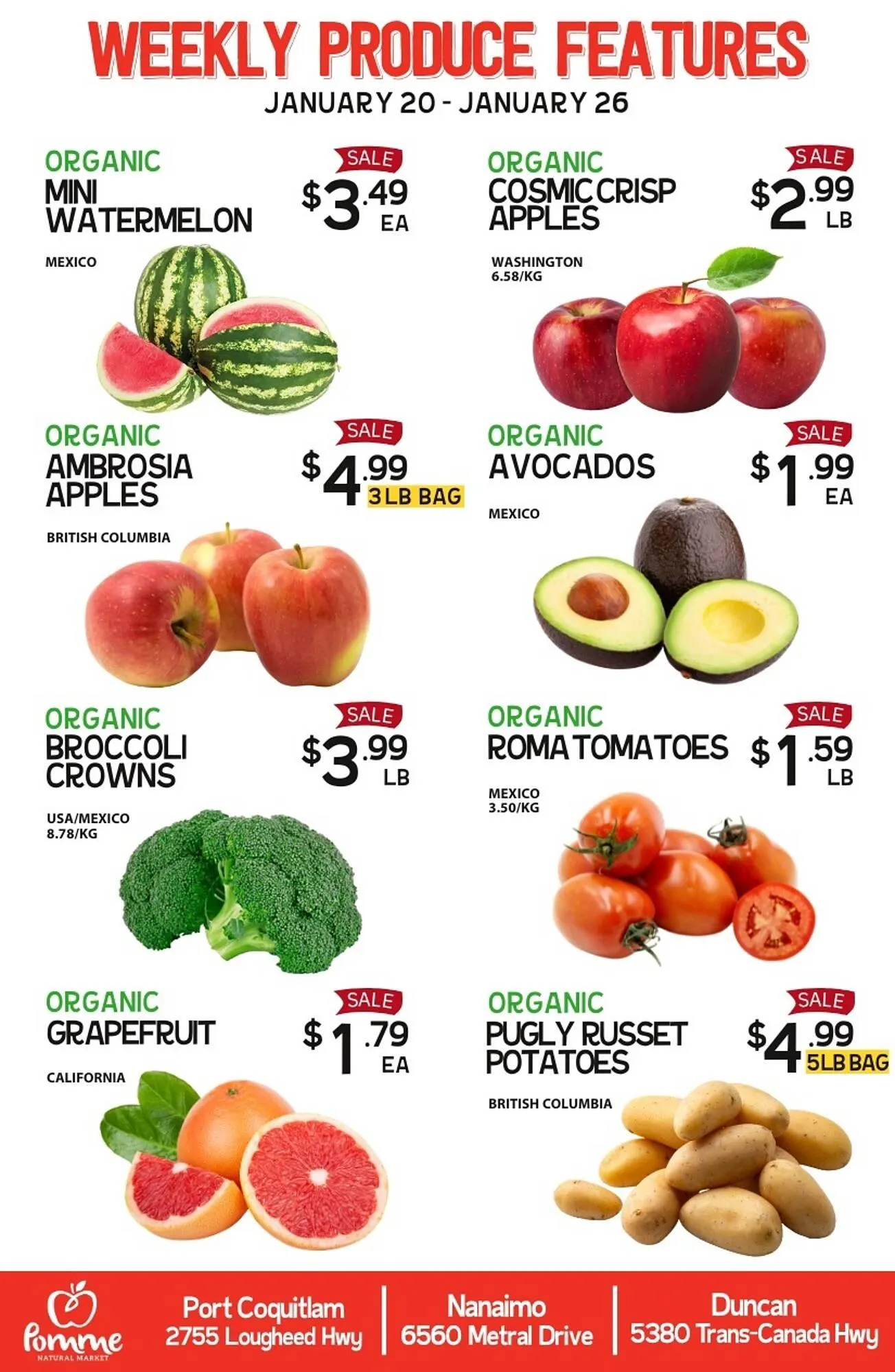 Pomme Natural Market flyer - 1