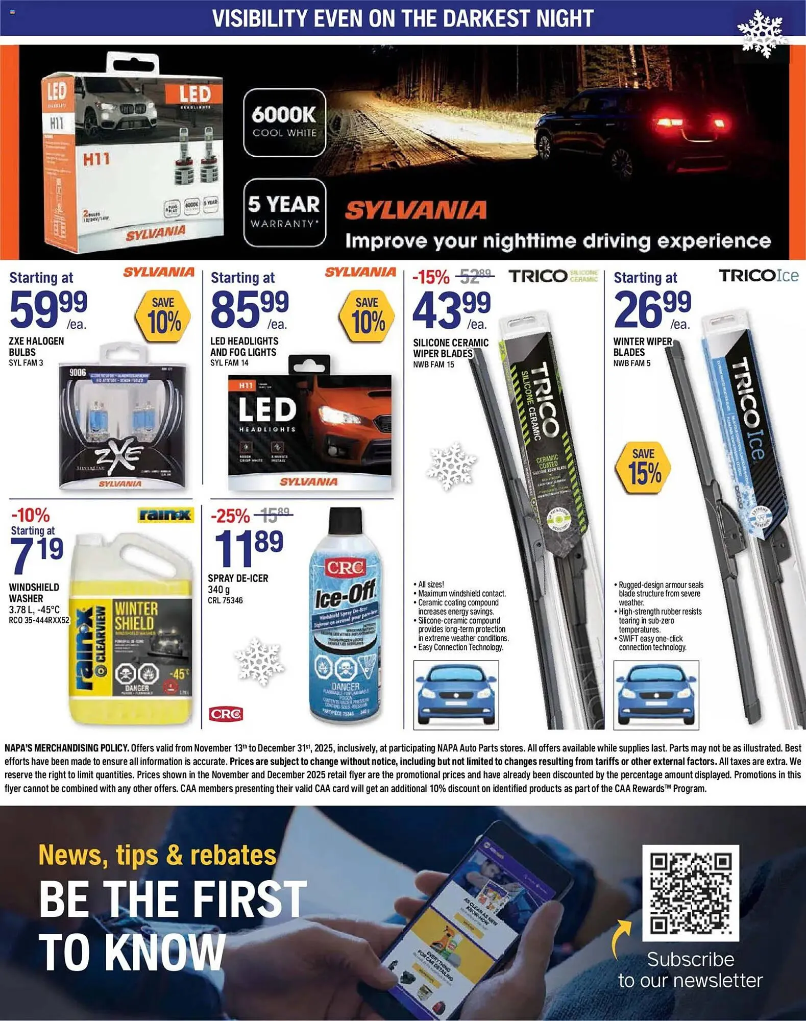 NAPA Auto Parts flyer from November 13 to December 31 2025 - flyer page 12