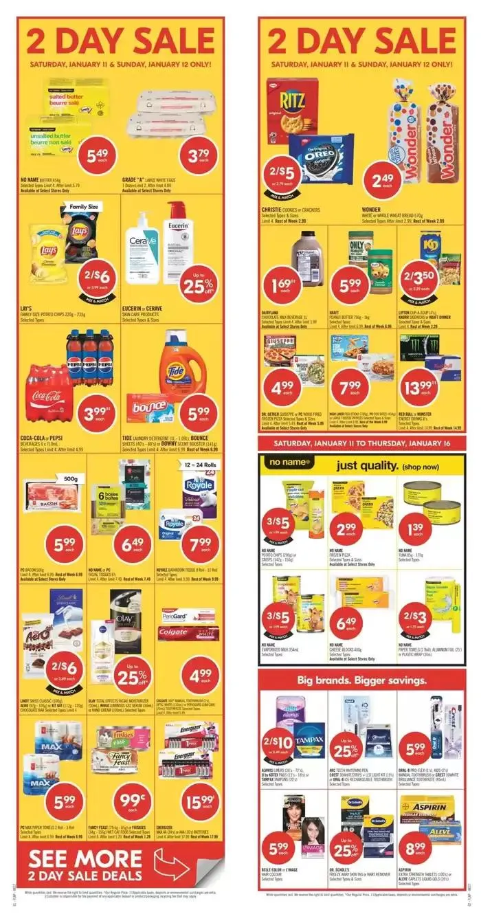 Shoppers Drug Mart Weekly ad from January 11 to January 16 2025 - flyer page 1