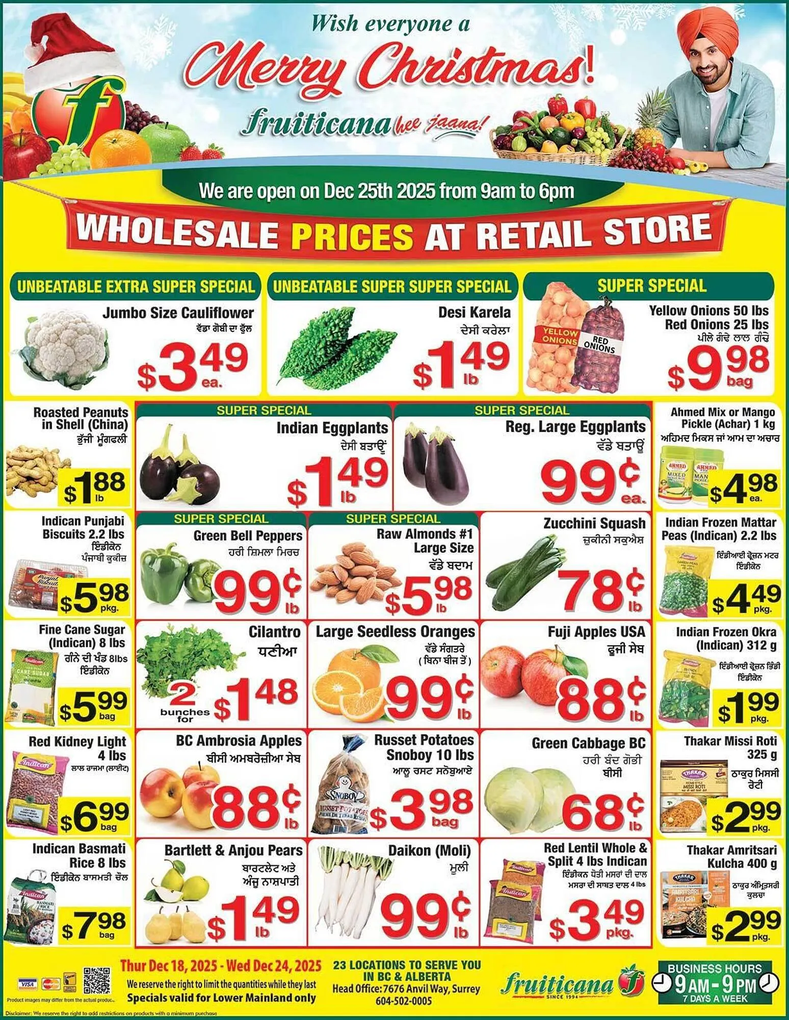 Fruiticana flyer from December 18 to December 24 2025 - flyer page 1