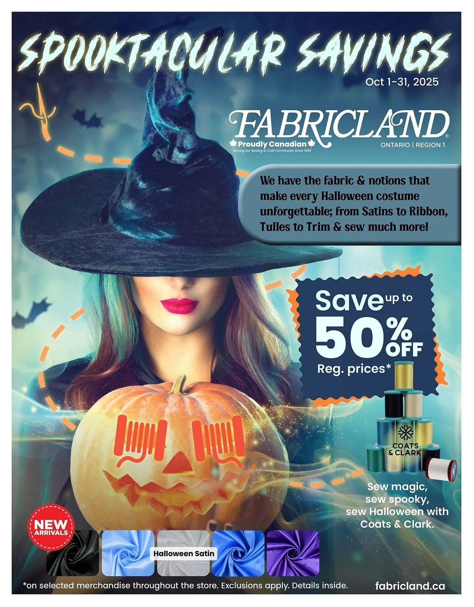 Fabricland flyer from October 2 to October 9 2025 - flyer page 1