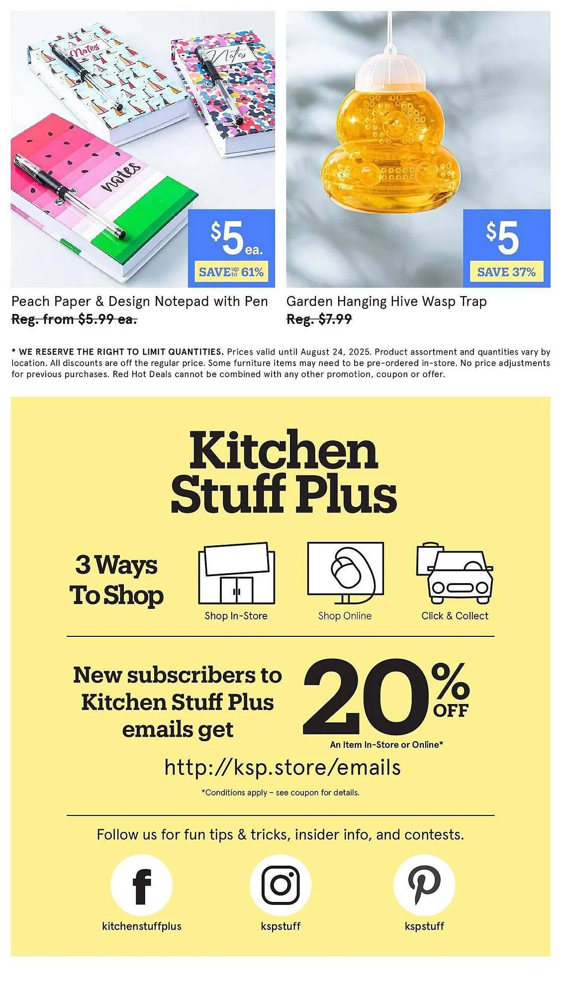 Kitchen Stuff Plus flyer from August 18 to August 25 2025 - flyer page 10