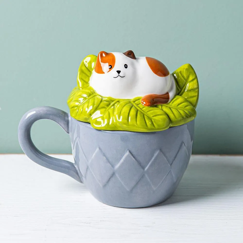 Boston Warehouse Flea Market Shaped 'Cat' Mug with Lid