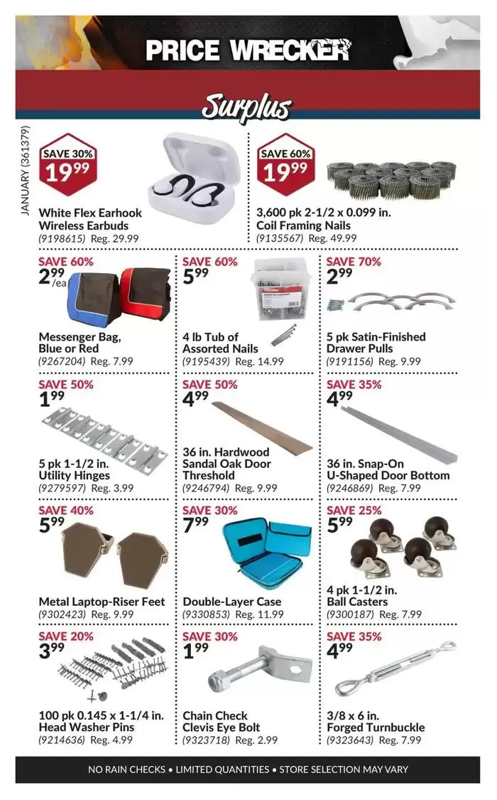 Price Wrecker from January 1 to January 31 2025 - flyer page 9