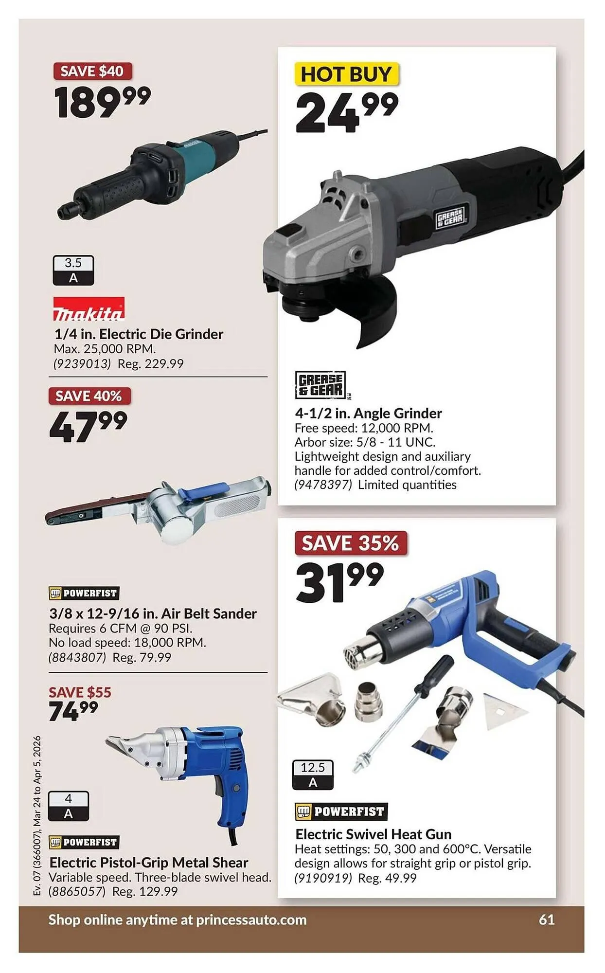 Princess Auto flyer from March 19 to March 26 2026 - flyer page 67