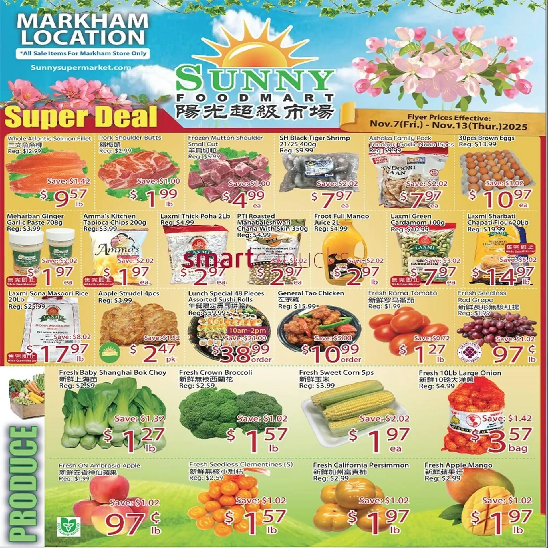 Sunny Food Mart flyer from November 7 to November 13 2025 - flyer page 1