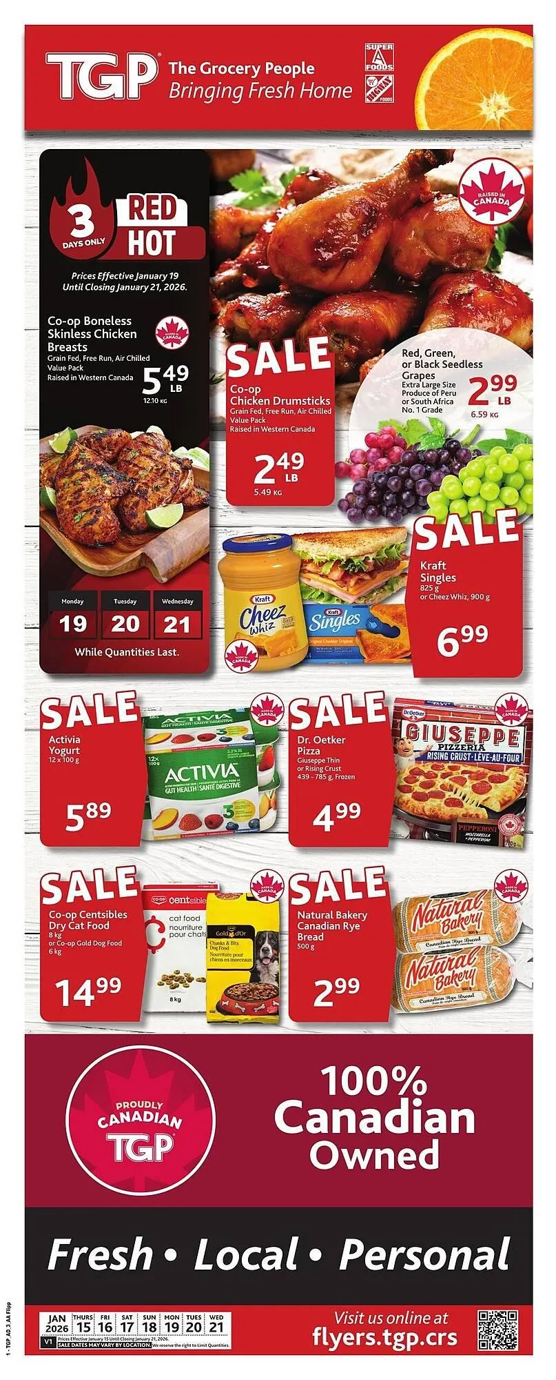 TGP The Grocery People flyer from January 15 to January 21 2026 - flyer page 1