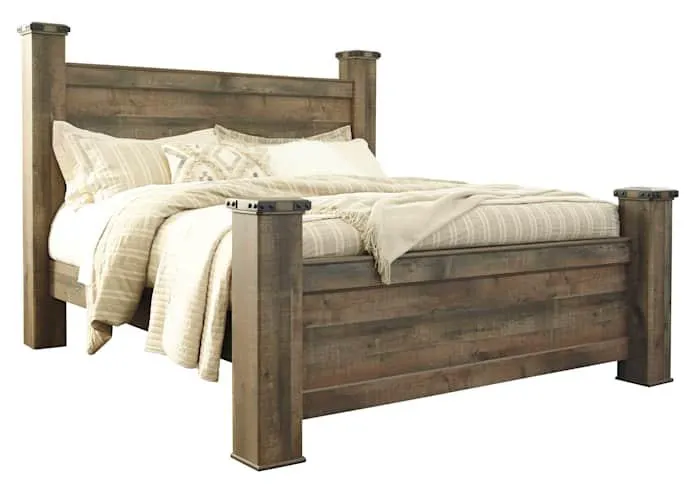 Trinell 4 Piece Poster Bed - Brown