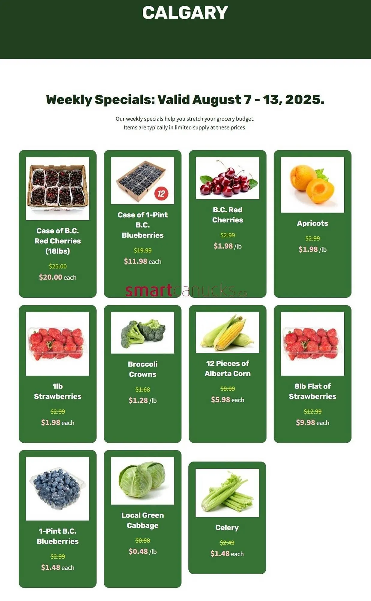 H&W Produce flyer from August 7 to August 13 2025 - flyer page 1